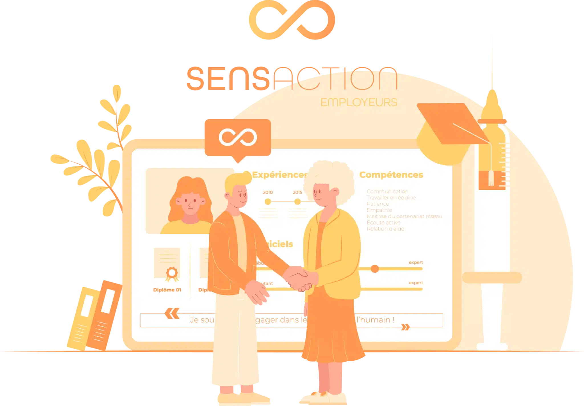 sensaction illustration employeurs logo